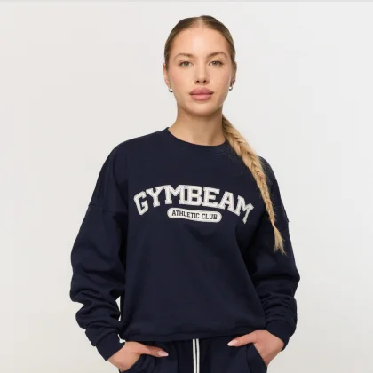 GymBeam Women‘s Varsity Sweatshirt Blue