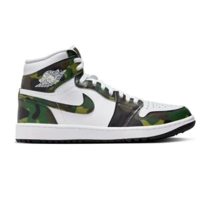 Férfi utcai cipő NIKE Golf Air Jordan 1 High Golf white legion green black