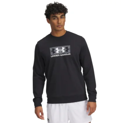Férfi kapucnis pulóver UNDER ARMOUR UA Rival Terry Logo Crew Q2-BLK