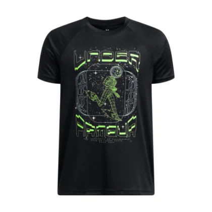 Fiú edzőpóló rövid ujjú UNDER ARMOUR UA B TECH GAME DAY SS-BLK