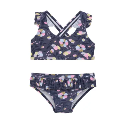 Lány fürdőruhák COLOR KIDS Bikini W. Short Skirt, AOP, lavender mist