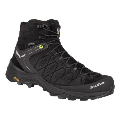 Férfi bokáig érő túracipő SALEWA Alp Trainer 2 Mid GTX M black black