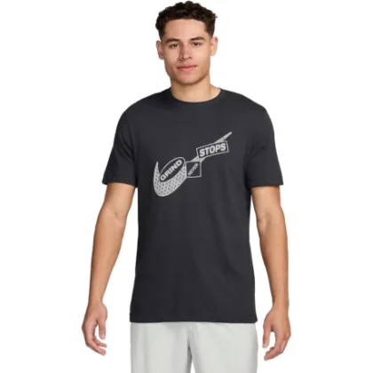 Férfi rövid ujjú póló NIKE M NK DF TEE GYM KIT 2-060 ANTHRACITE