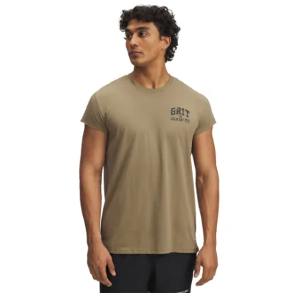 Férfi rövid ujjú póló UNDER ARMOUR Cap Sleeve T-BRN