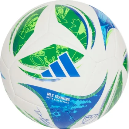 Futball labda ADIDAS MLS TRN WHITE GREEN GLOBLU S