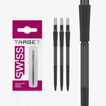 Darts fémhegy TARGET Swiss Point Elysian Archetype 43, fekete 42mm
