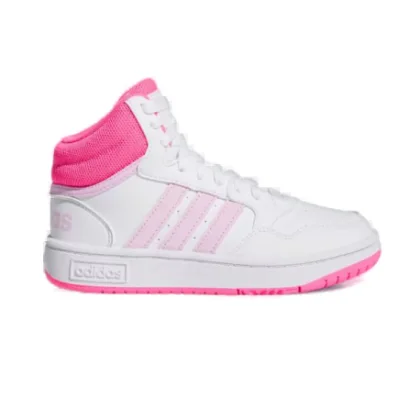 Lány szabadidőcipő ADIDAS Hoops 3.0 Mid K cloud white orchid fusion lucid pink