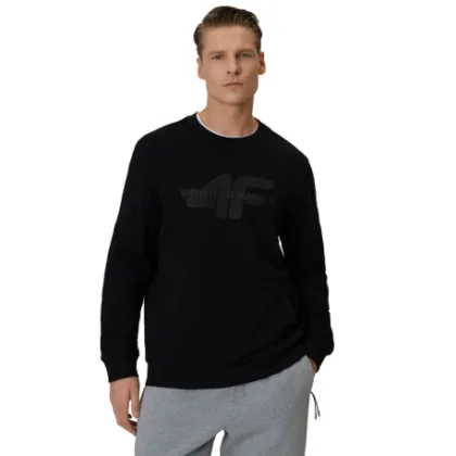 Férfi kapucnis pulóver 4F SWEATSHIRT M2237-20S-DEEP BLACK