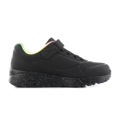 Lány szabadidőcipő SKECHERS Uno Lite Rainbow Specks K black multi rainbow
