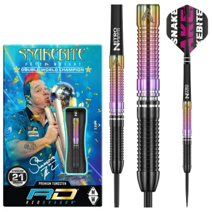 Dart szett Red Dragon steel Peter Wright 23g World Champion 2020, 90% gravírozott