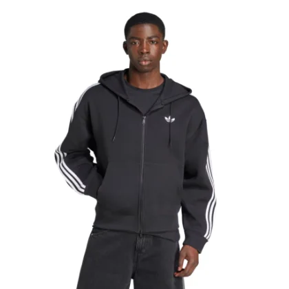 Férfi zipzáras pulóver ADIDAS ORIGINALS SPACER HOODIE BLACK