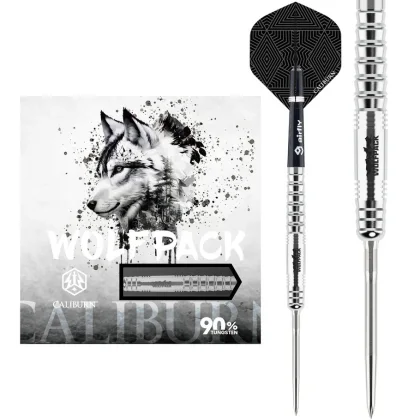 darts szett steel Caliburn Wolfpack W6 steel - 22g, 90%