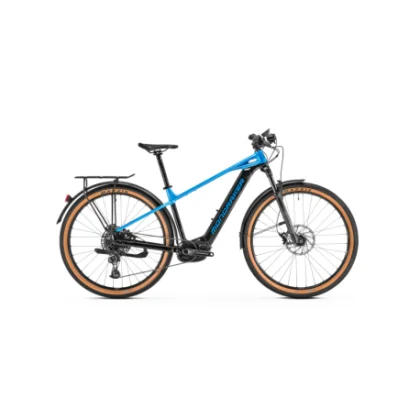 Túra elektromos kerékpár MONDRAKER Prime R X, black marlin blue