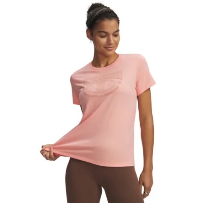 Női rövid ujjú póló UNDER ARMOUR UA W VARSITY SS-PNK