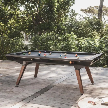 pool biliárd asztal Cornilleau Origin 7' outdoor kültéri fekete (215 x 120cm) étkezőfedlappal