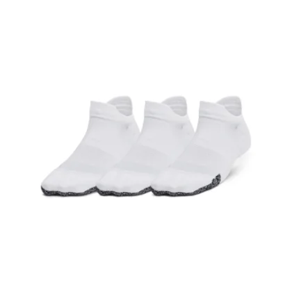 Női zoknik UNDER ARMOUR 3 PACK-Womens UA Breathe NS Tab-WHT