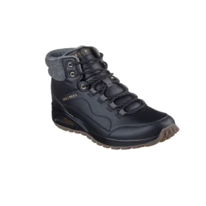 Női bokacsizmák télen SKECHERS Uno Rugged black black