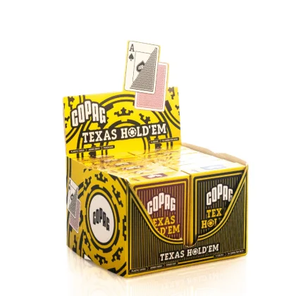 Copag Texas Hold'em póker kártya GOLD Range 100% plasztik 1 karton (12 csomag)