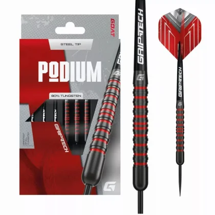 Darts szett steel GOAT Podium, 20g, 80% gravírozott