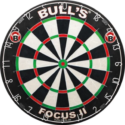 Bull's Focus II hivatalos verseny darts tábla, sisal kender, penge térrács
