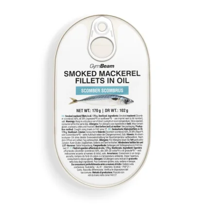 GymBeam Smoked mackerel fillets in oil