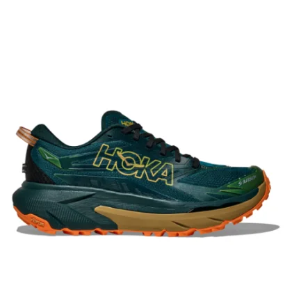 Férfi futó trail cipők HOKA Mafate 5 M tidal wave mustard seed