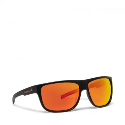Napszemüvegek RED BULL SPECT LOOM-001P, matt black rubber, brown with red mirror CAT3, POL, 62-14-127