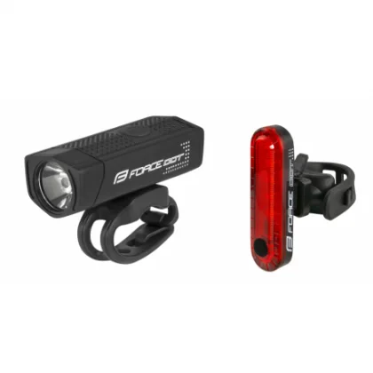 Bicikli lámpa FORCE DOR USB FRONT REAR
