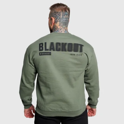 Férfi pulóver Iron Aesthetics Blackout, zöld