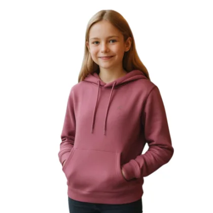 Lányos bélelt kapucnis pulóver 4F JUNIOR SWEATSHIRT F1953-4FJWAW25TSWSF1953-50S-DARK VIOLET