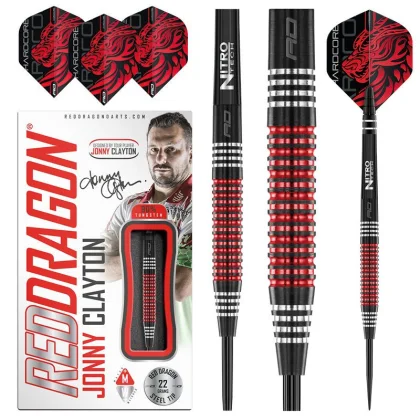 Red Dragon Jonny Clayton SE steel darts 22g 90%