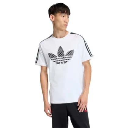 Férfi rövid ujjú póló ADIDAS ORIGINALS MONOGRAM 3S T WHITE