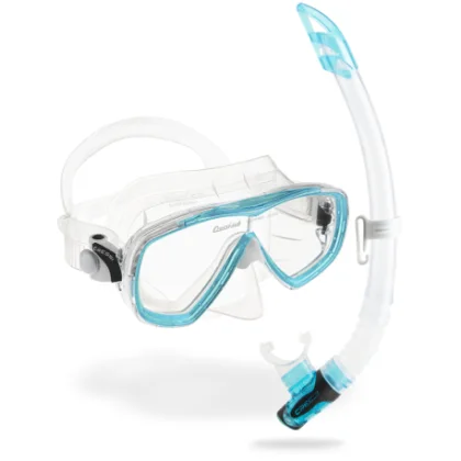 Búvár sznorkel szett CRESSI ESTRELLA + GAMMA COMBO CLEAR AQUAMARINE