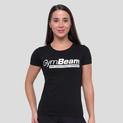 GymBeam Strong Tomorrow női póló Black