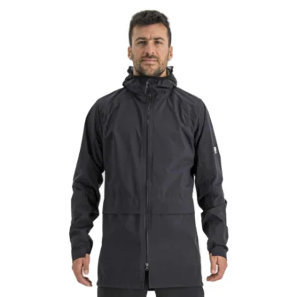 Férfi kerékpáros dzseki kapucnival SPORTFUL Metro hardshell, black
