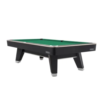 Billiard asztal, Pool, Mr-Sung ACURRA by Rasson, 9 ft., matt fekete (sötét fekete), Simonis 760 választható posztószín