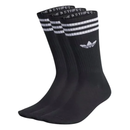 Zoknik ADIDAS ORIGINALS 3 PACK-SOLID CREW SOCK BLACK WHITE