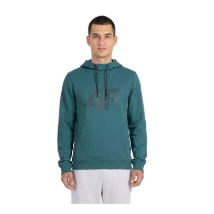 Férfi kapucnis pulóver 4F SWEATSHIRT M2133-46S-TEAL