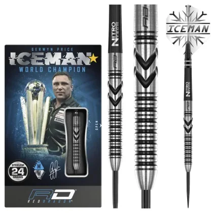 DART SZETT STEEL RED DRAGON GERWYN PRICE THUNDERBOLT, 24g 90%
