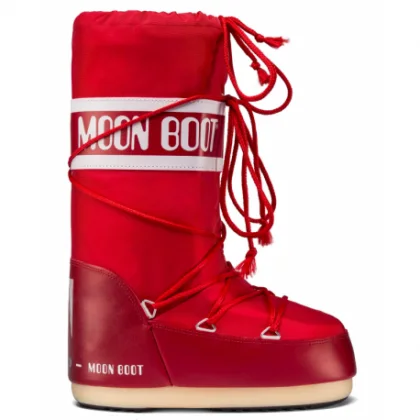 Női magas téli csizmák MOON BOOT ICON NYLON, 003 red