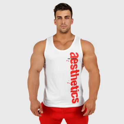 Férfi fitness atléta Iron Aesthetics Cross, fehér