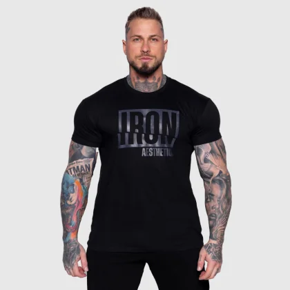 Férfi póló Iron Aesthetics Slash, fekete