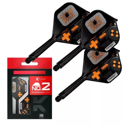 Darts integrált tollszár Target K-Flex Game Over, No2 toll és közepes szár