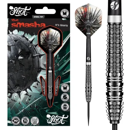 Darts szett Shot steel Gnarly Smasha 23gr 90% wolfram
