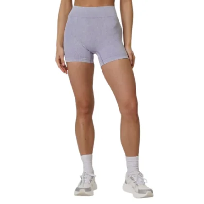 Női edzőnadrágok 4F SHORT TIGHTS FNK F072-51A-VIOLET ALLOVER