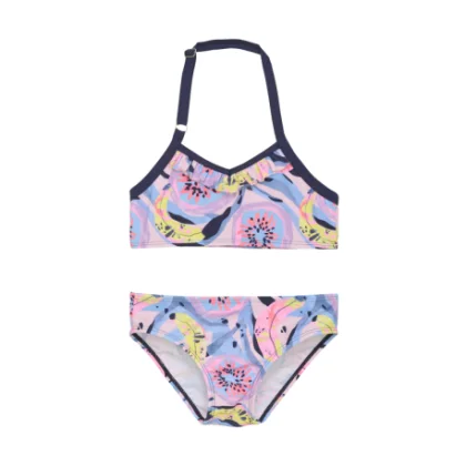 Lány fürdőruhák COLOR KIDS Bikini, AOP, cherry blossom