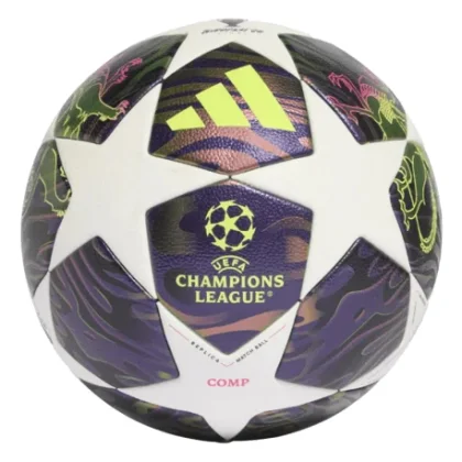 Futball labda ADIDAS UCL COM F DPURPL WHITE SYELLO