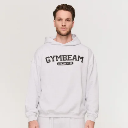 GymBeam Varsity Hoodie Grey
