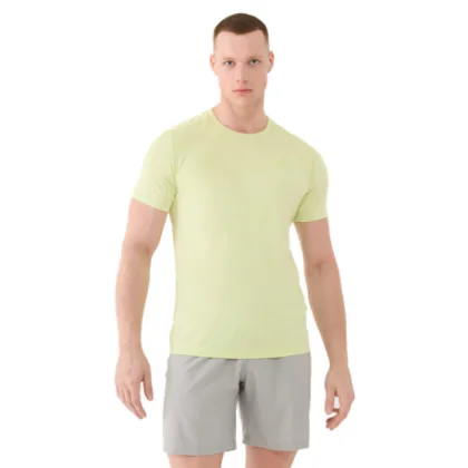 Férfi rövid ujjú edzőpóló 4F TSHIRT FNK M1343-45S-CANARY GREEN