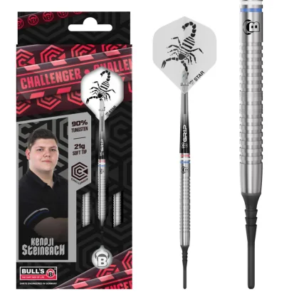 Dart szett Bull's Kendji Steinbach Challenger, soft, 21g, 90%
